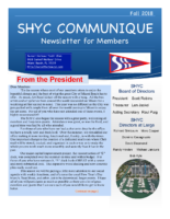 SHYC Fall 2018 Communique