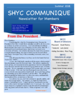 SHYC Summer 2018 Communique