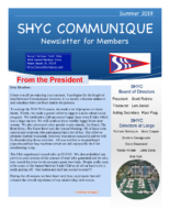 SHYC Summer 2019 Communique